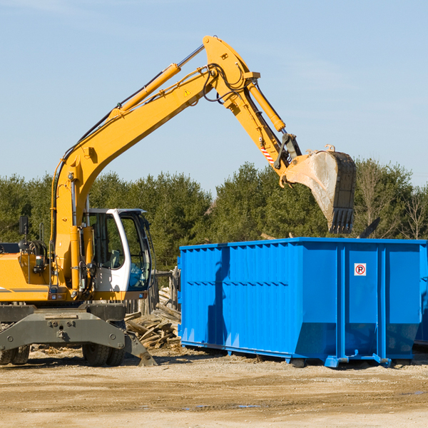 can i choose the location where the residential dumpster will be placed in Trabuco Canyon California